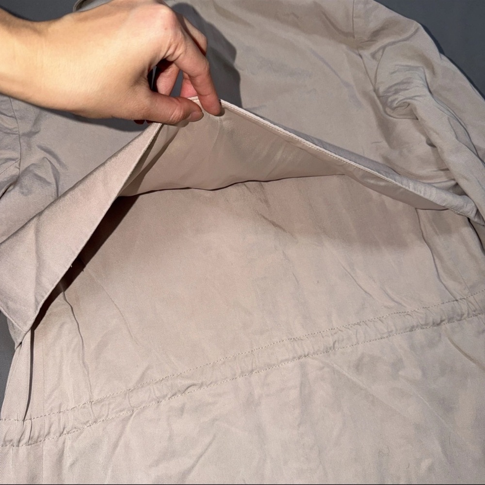 Club Monaco Womens Pale Pink Beige Long Sleeve Trench Coat XS - Picture 13 of 16